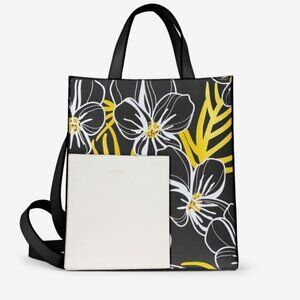 NWT  Tote Shoulder bag laptop carrier Vegan black